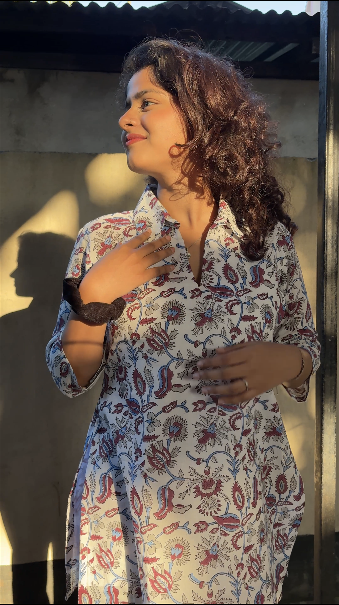 Floral Harmony Pure Cotton Co-ord Set 🌺