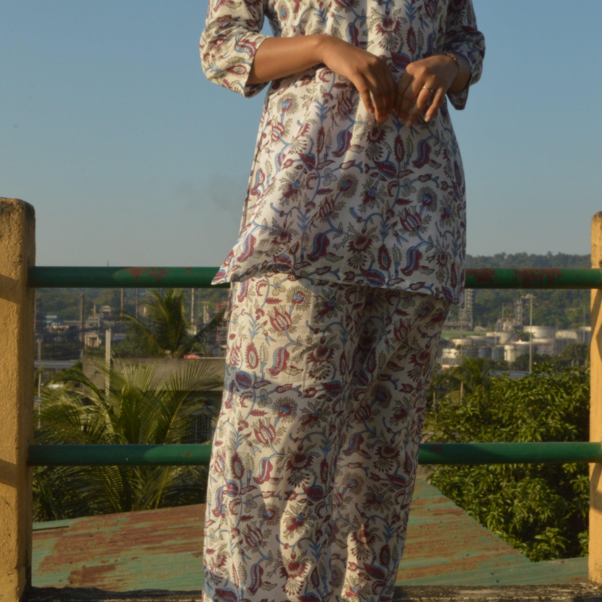 Floral Harmony Pure Cotton Co-ord Set 🌺